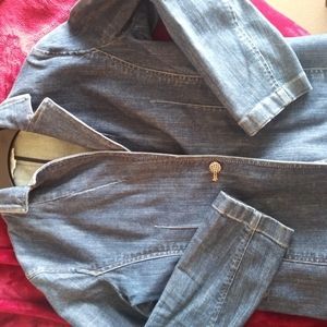 Ann Taylor denim blazer size 12 petite